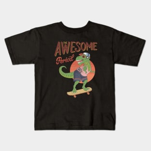 T-Rex From Awesome Period Kids T-Shirt